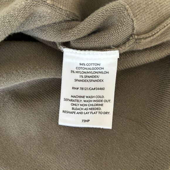 Eileen Fisher Petite Two Piece Cotton Warm Up Suit Fill Zip Jacket PL/Pants PS - Picture 15 of 16